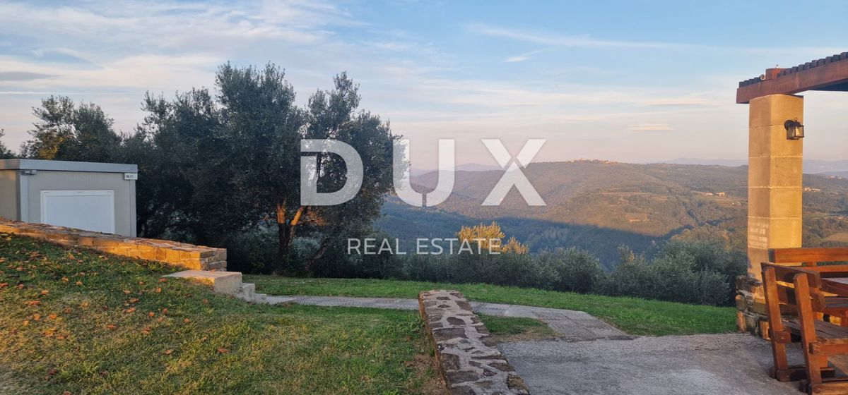 ISTRIA, MOTOVUN - Grande tenuta di 170.000 m2, la vista più bella dell'Istria - Lago Butoniga, Učka, Ćićarija, Montona e la foresta del tartufo di Montona!