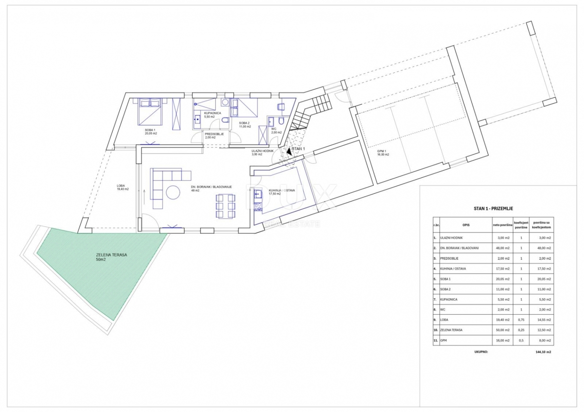 Appartamento Poljane, Opatija - Okolica, 144m2