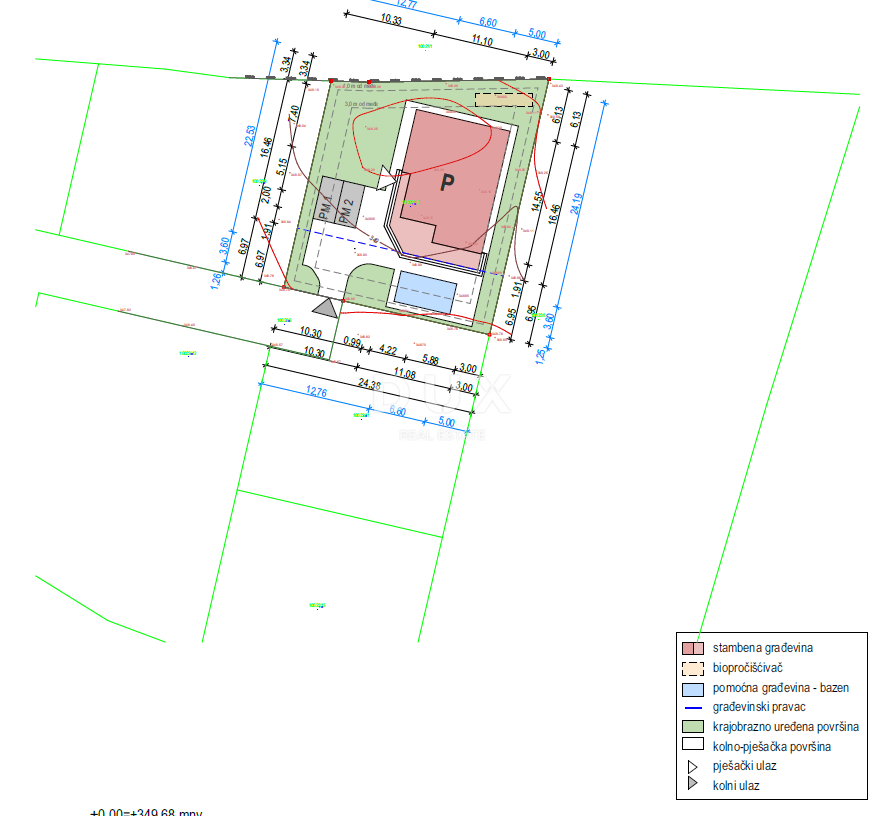 ISTRIA, ŽMINJ - Terreno edificabile con permesso e progetto