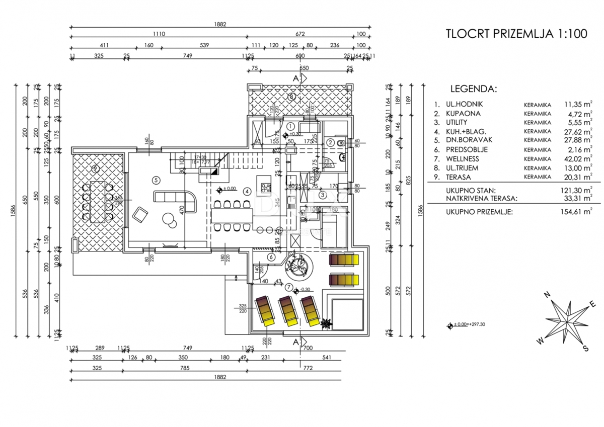 ISTRIA, ALBONA - Ampio terreno con permesso di costruire