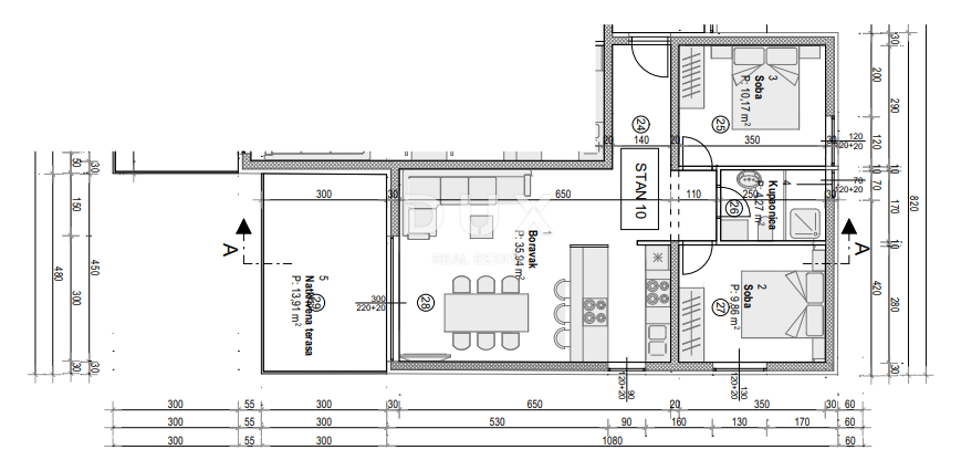 ISOLA DI PAG, POVLJANA - OCCASIONE! Appartamento di nuova costruzione in riva al mare!