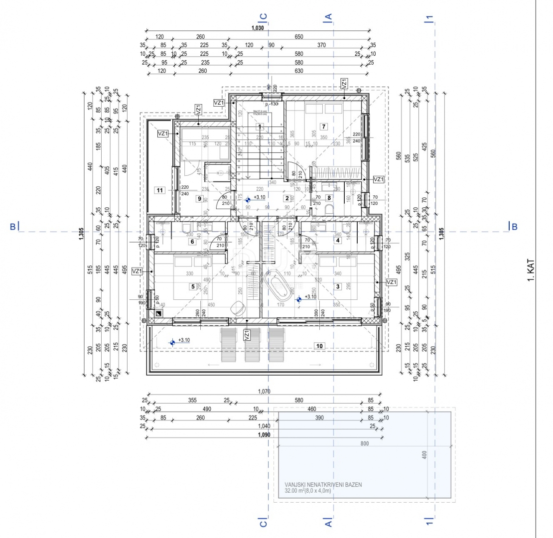 ISOLA DI KRK, MALINSKA (dintorni) - Terreno edificabile 540 m2, con progetto e contributi versati