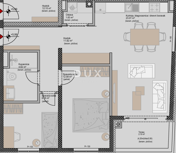 ISTRIA, POREČ - Appartamento moderno con 2 camere da letto + bagno in un nuovo progetto, vicino al mare, possibilità di finanziamento con mutuo