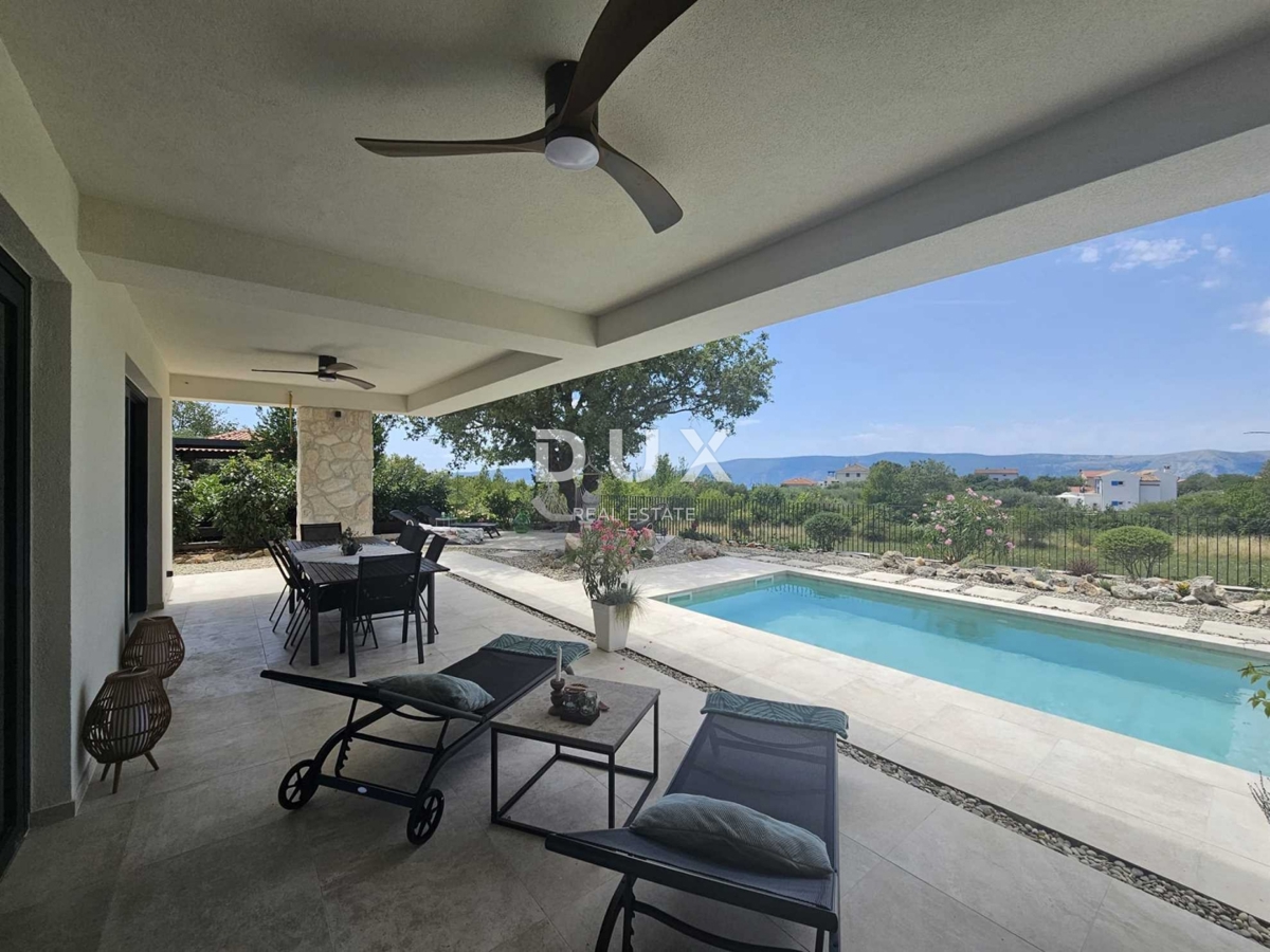 ISOLA DI KRK, LINALDIĆI - Villa di lusso con piscina