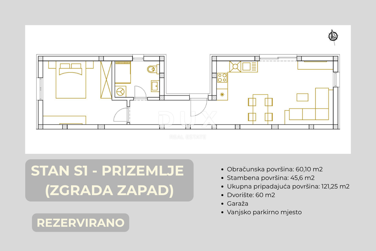 ŠIBENIK, BRODARICA – NUOVO EDIFICIO, terrazza 15 m² e garage, 270 m dal mare