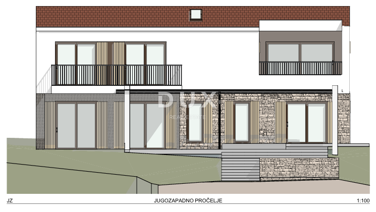 ISOLA DI PAG, LUN - OPPORTUNITÀ! Terreno con permesso di costruire per una villa