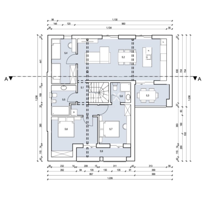 ISOLA DI KRK, MALINSKA - Attico con vista panoramica sul mare