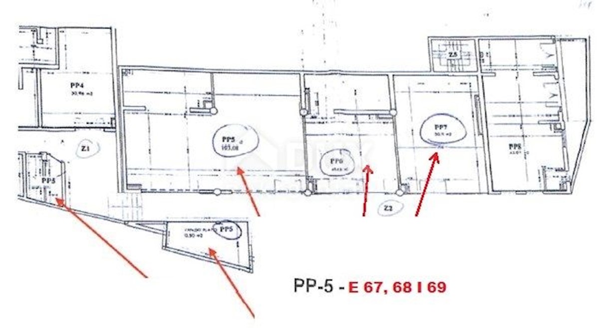 Locale commerciale Grad, Šibenik, 225m2