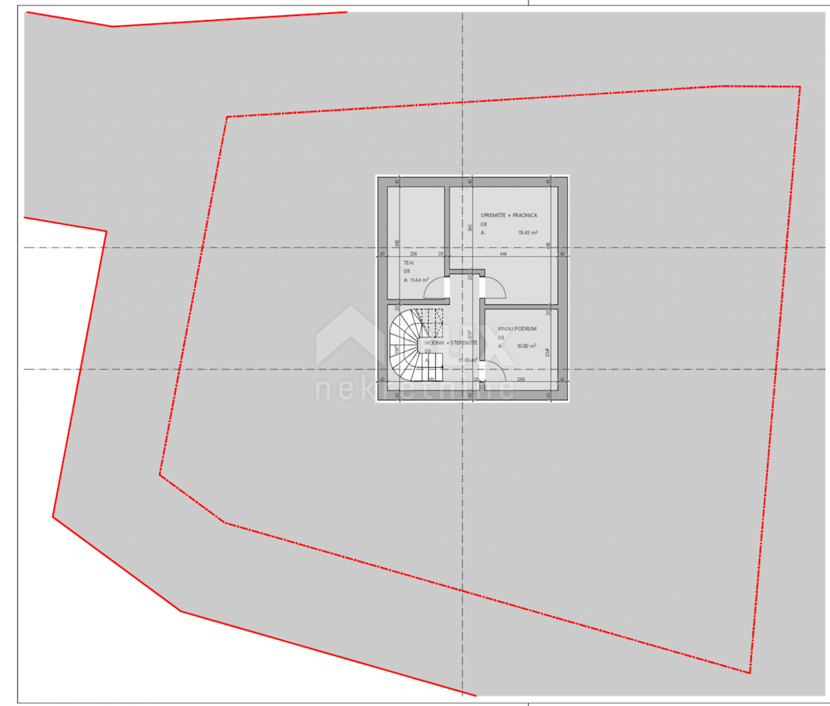 ABBAZIA, CENTRO - terreno per una villa 400m2 sopra il centro di Abbazia con permesso di costruire, vista panoramica sul mare