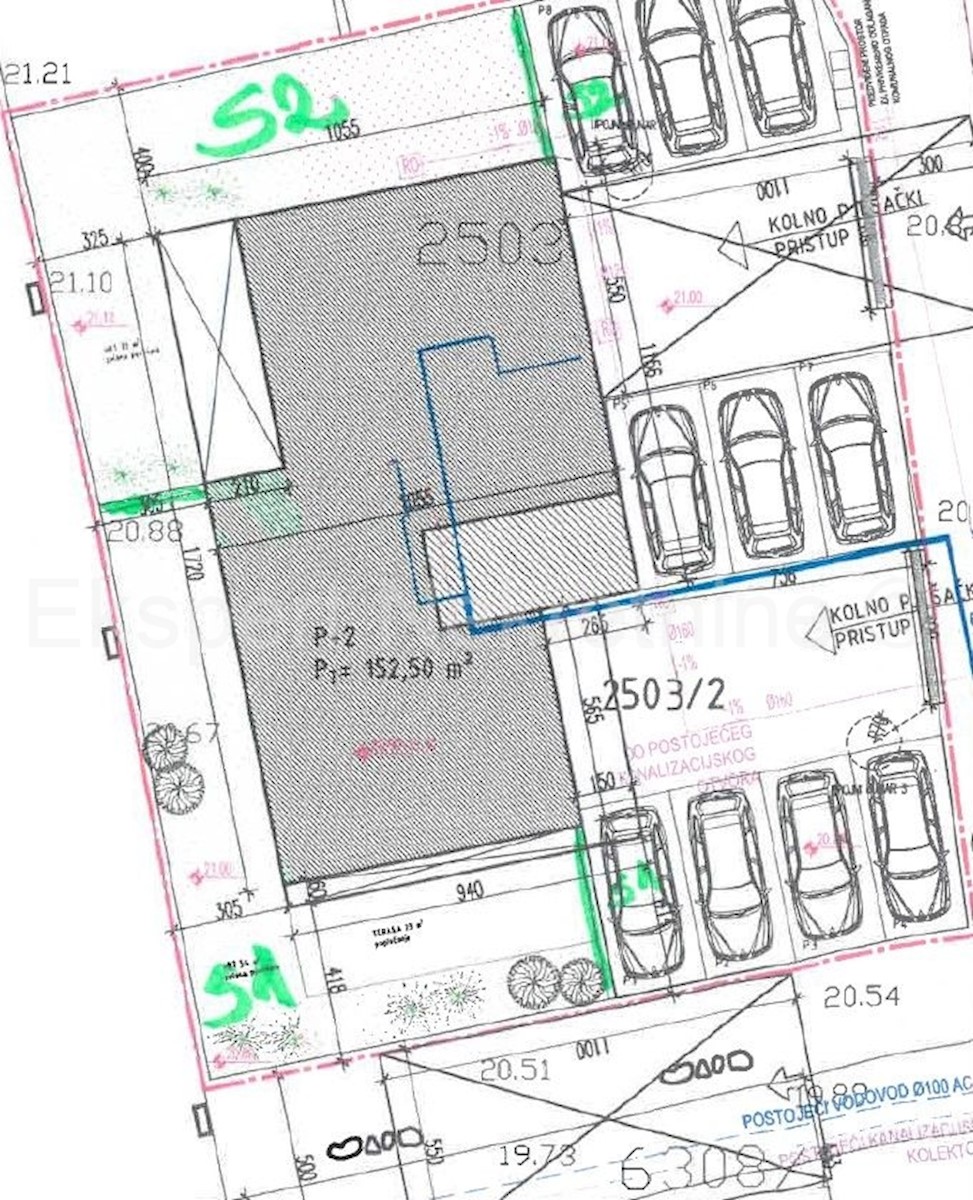 Trogir, appartamento di 2 locali 77 m2 + 50 m2 di giardino, di nuova costruzione, vicino al centro