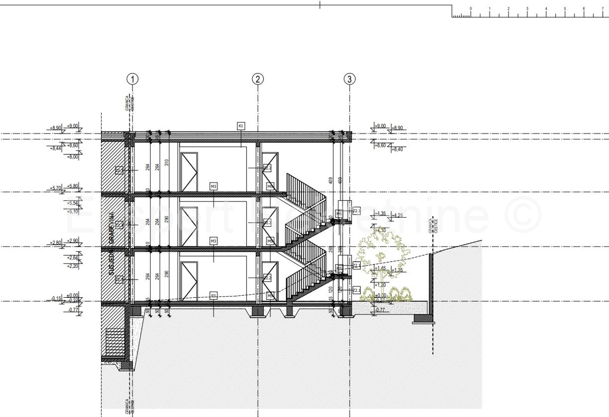 Podstrana, Strožanac, appartamento di 3 locali 84m2 con parcheggio, vista mare