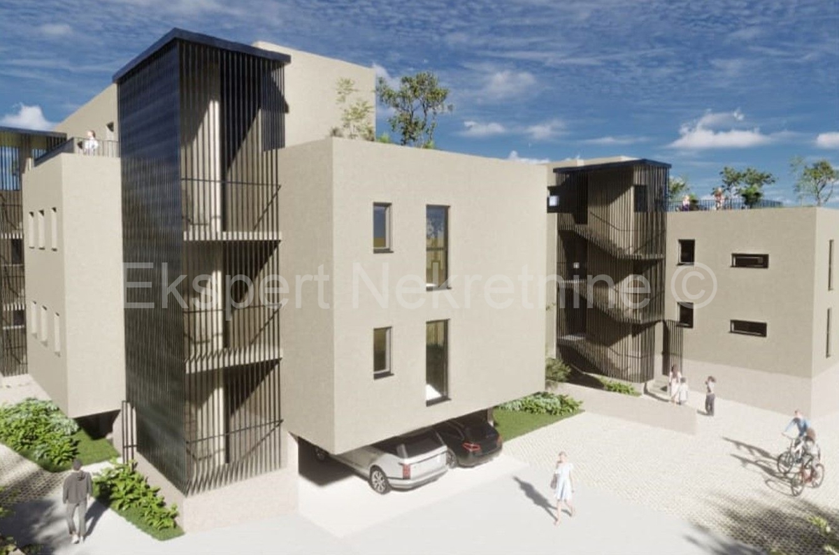 Trogir, Center, 2-bedroom apartment 58 m2, new building, 1st floor, parking