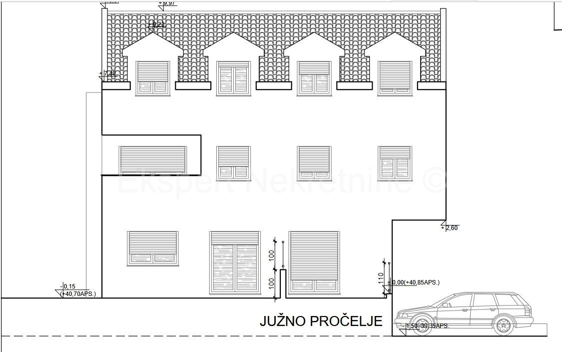 Trogir, 3-bedroom apartment 103 m2, new building, large terrace, parking space