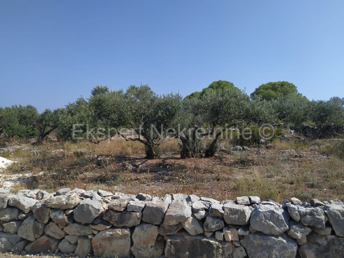 Trogir-Dintorni, Drvenik Mali, terreno edificabile 1052m2, a 150m dal mare