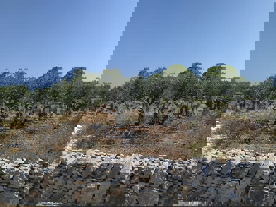 Trogir-Dintorni, Drvenik Mali, terreno edificabile 1052m2, a 150m dal mare