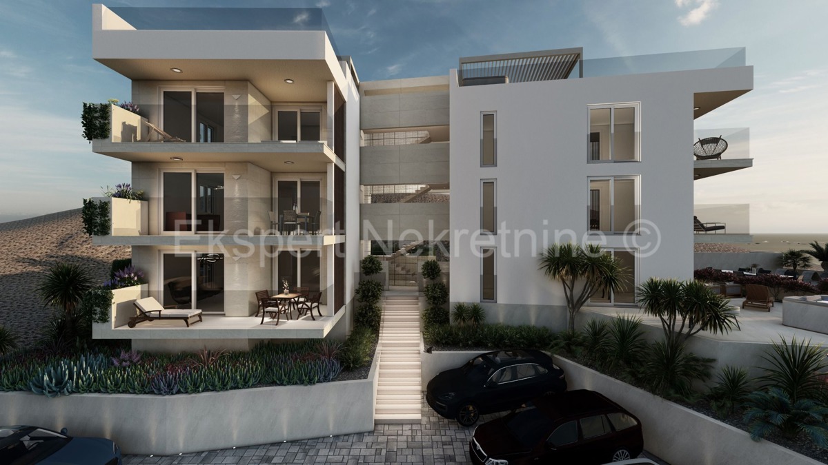 Čiovo, Okrug G., appartamento con due camere da letto con vista mare, parcheggio, a 200 metri dal mare