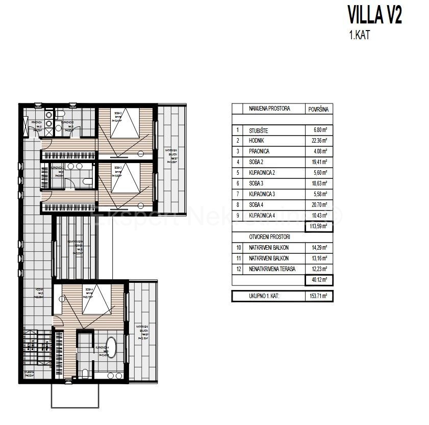 Marina, Vinišće, building plot 632 m2, with building permit for villa