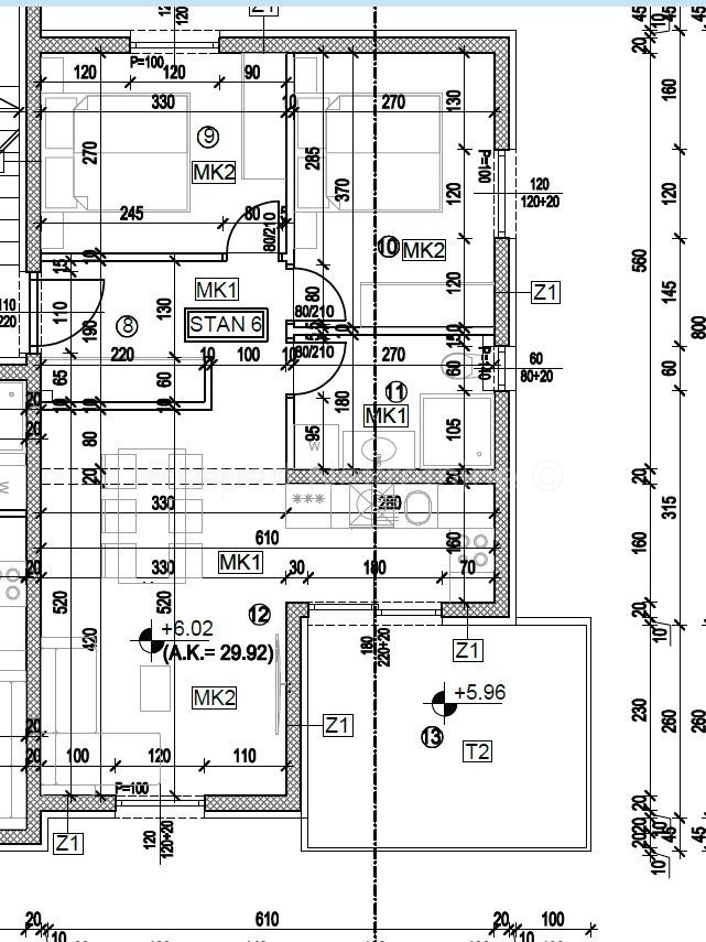 Seget D., 2-bedroom apartment 64 m2, new building, sea view, ready to move in soon