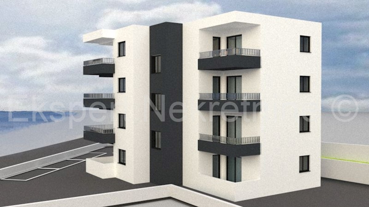 Seget D., 1-bedroom apartment 42m2 on the ground floor of a new building with a parking space