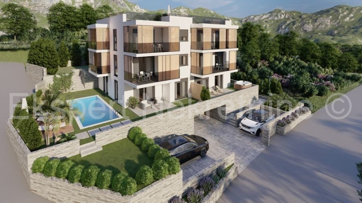 Solin, Rupotina, attico 83,35m2 in costruzione, vista panoramica sul mare