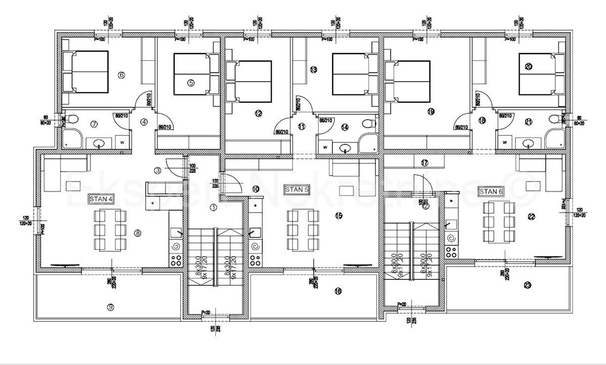 Čiovo, Okrug.G., appartamento bilocale 93.51m2 con posto auto, terrazza sul tetto