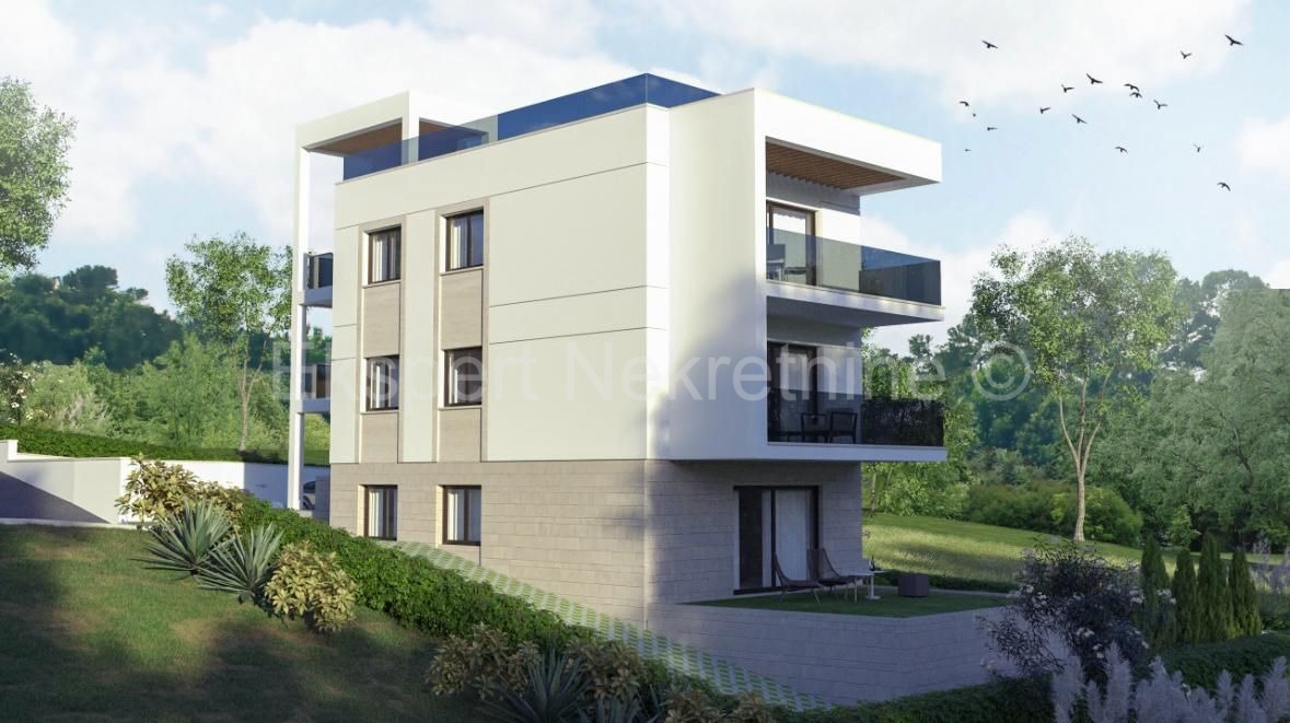 Čiovo, Okrug Gornji, bilocale 62 m2 + terrazza sul tetto 62 m2, nuova costruzione