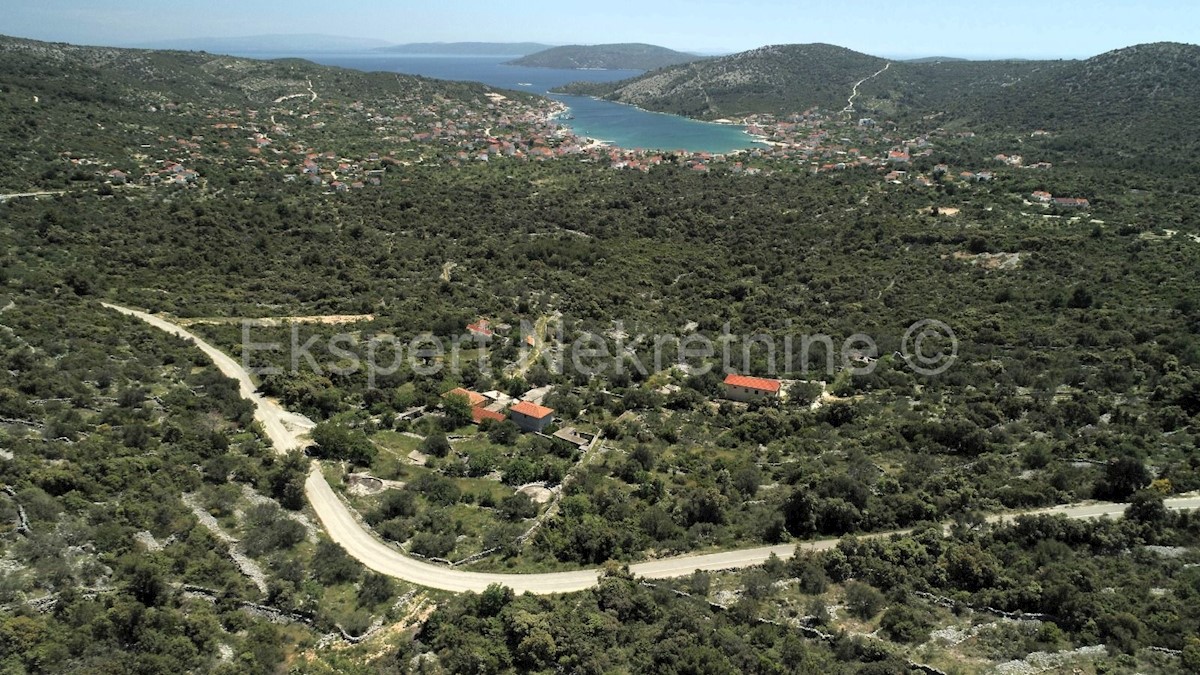 Marina, Vinišće, terreno edificabile 639 m2, vista mare