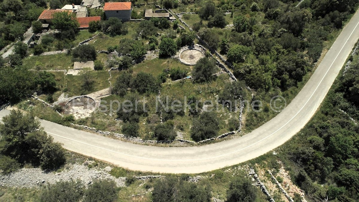 Marina, Vinišće, terreno edificabile 639 m2, vista mare