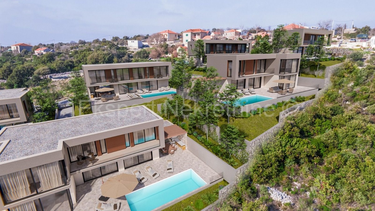 Vinišće, villa di lusso 226 m2 con piscina, vista mare