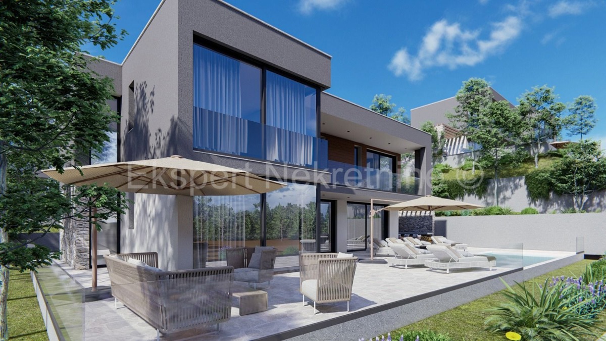 Vinišće, villa di lusso 226 m2 con piscina, vista mare