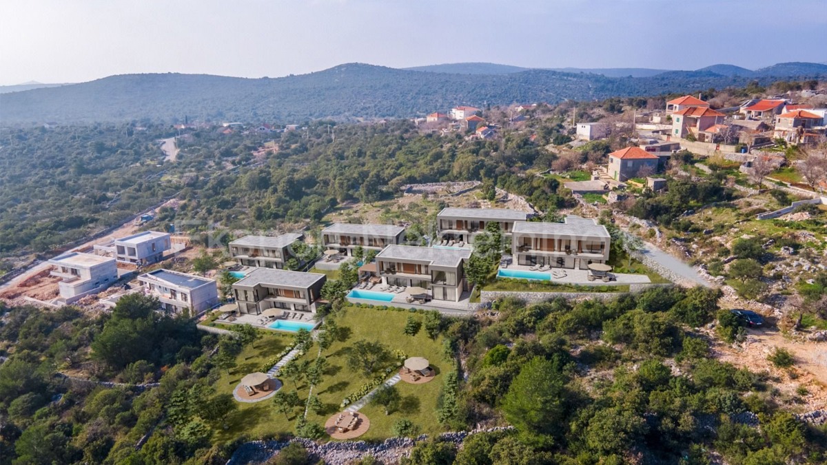 Vinišće, villa di lusso 226 m2 con piscina, vista mare