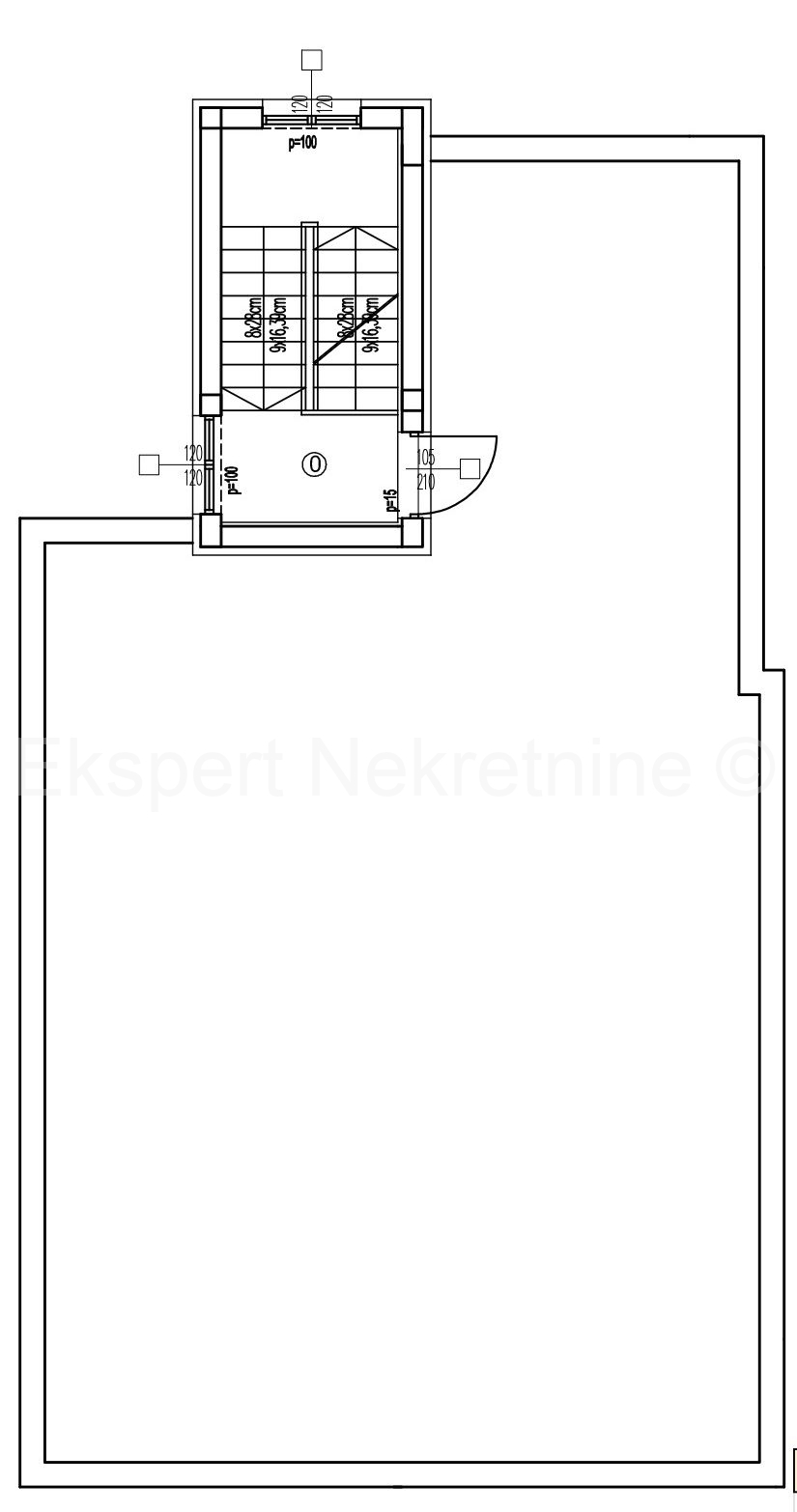 Kaštel. Old, 2-bedroom apartment 61m2, new building, parking