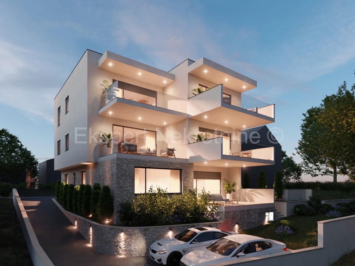 Rogoznica, Ražanj, appartamento con due camere da letto 63,52 m2, vista mare, a 160 m dal mare