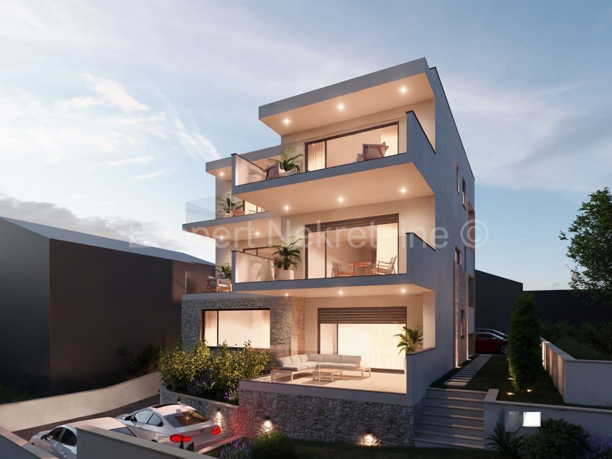 Rogoznica, Ražanj, appartamento con due camere da letto 63,52 m2, vista mare, a 160 m dal mare