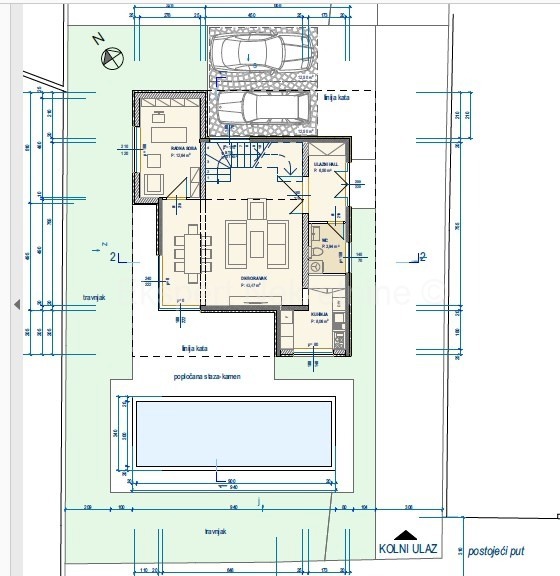Kaštel Kambelovac, complesso di due ville ciascuna di 250 m2 con piscine