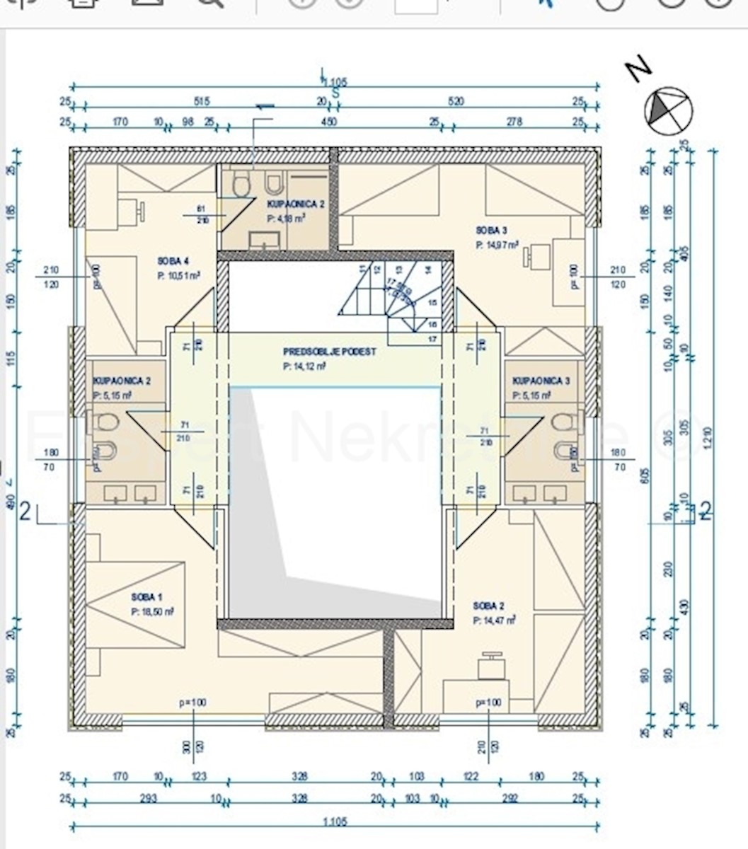 Kaštel Kambelovac, complesso di due ville ciascuna di 250 m2 con piscine