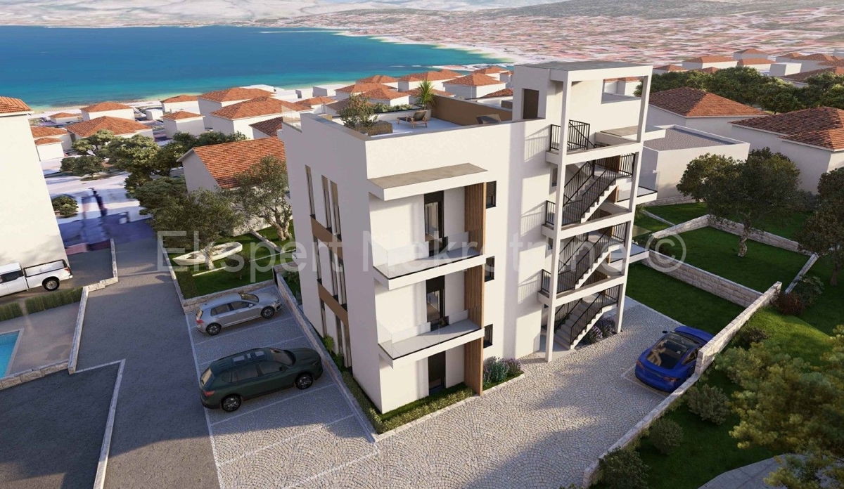 Ciovo, Okrug Gornji, penthouse 104 m2, new building, sea view