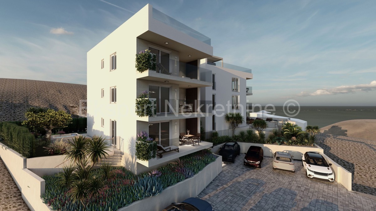 Čiovo, Okrug G., appartamento con due camere da letto con giardino e parcheggio, vista mare