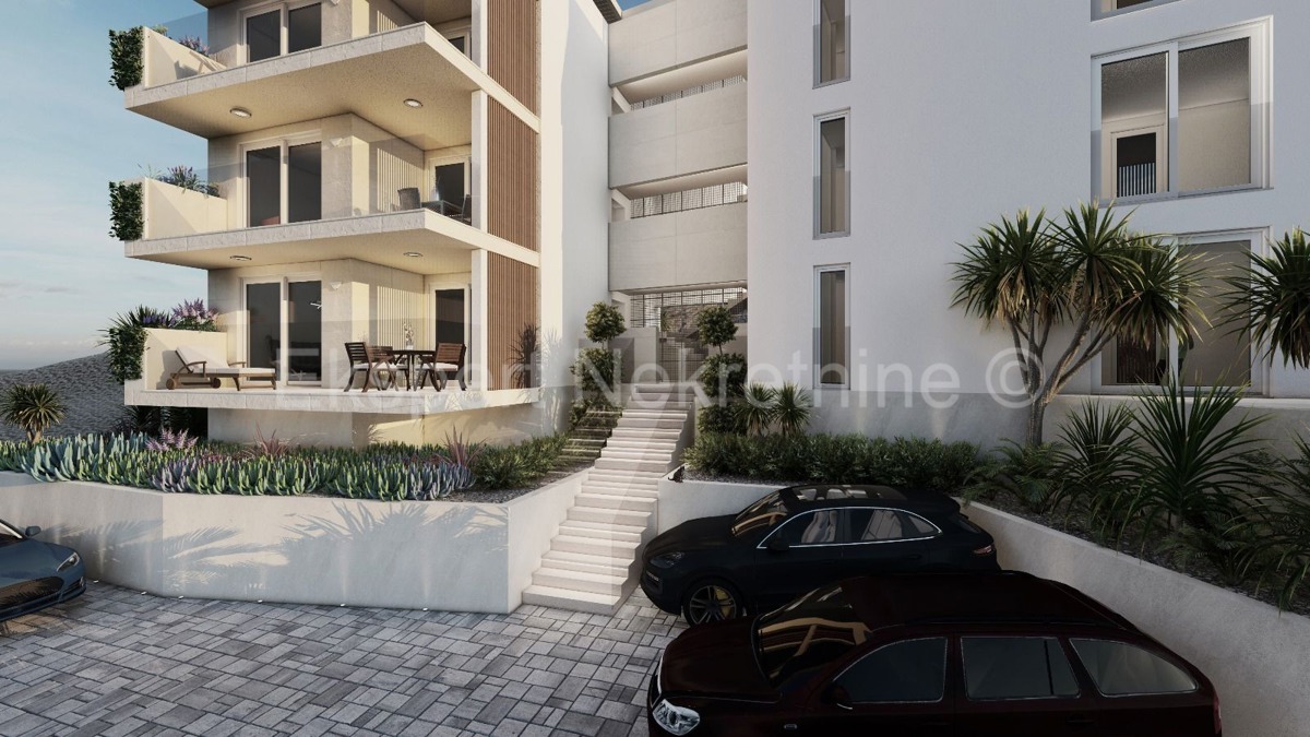 Čiovo, Okrug G., appartamento con due camere da letto con giardino e parcheggio, vista mare