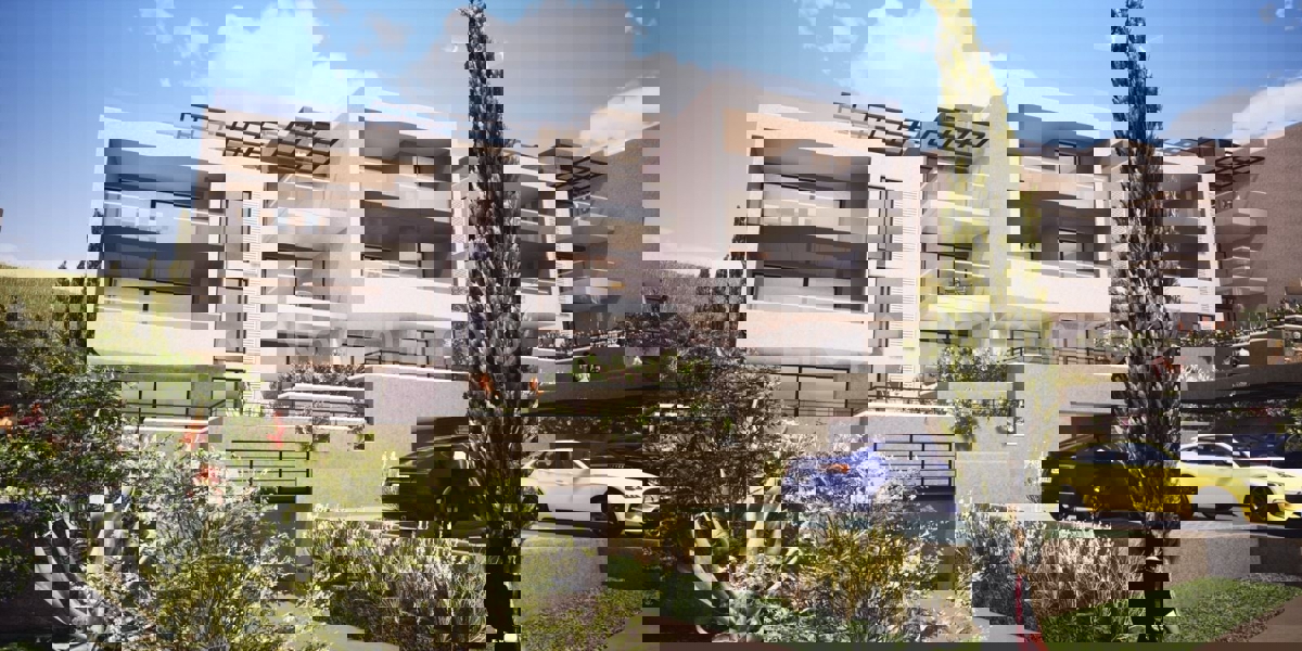 Trogir, Saldun, appartamento con 2 camere da letto 75m2 + terrazza sul tetto 76m2, vista mare, piscina