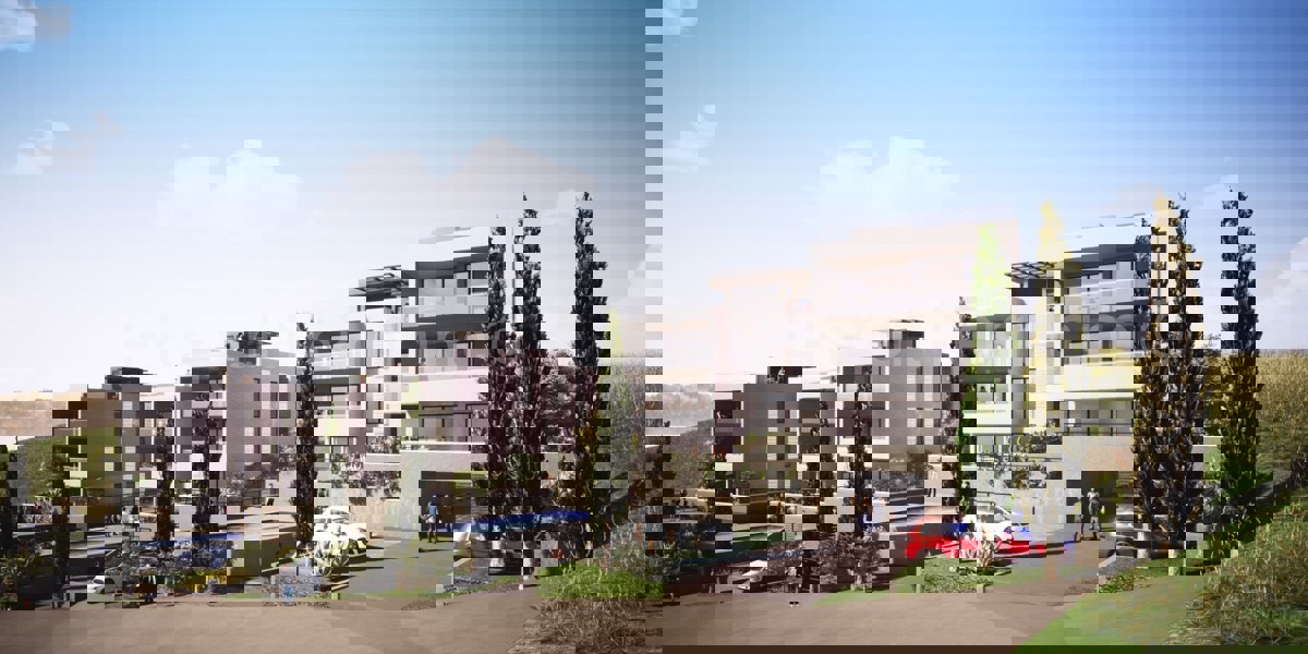 Trogir, Saldun, appartamento con 2 camere da letto 75m2 + terrazza sul tetto 76m2, vista mare, piscina