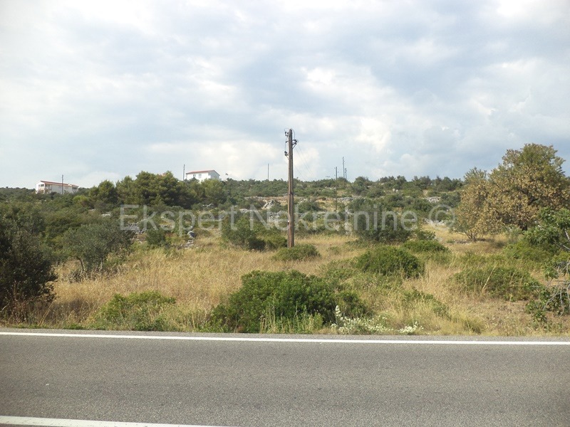 Rogoznica, terreno edificabile 2161 m2, accesso, 110 m dal mare