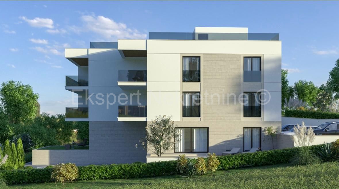 Čiovo, Okrug Gornji, appartamento bilocale 62 m2 con vista mare, di nuova costruzione