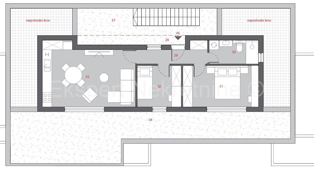 Kaštel Kambelovac, attico 79 m2 con ampia terrazza, nuova costruzione, vista