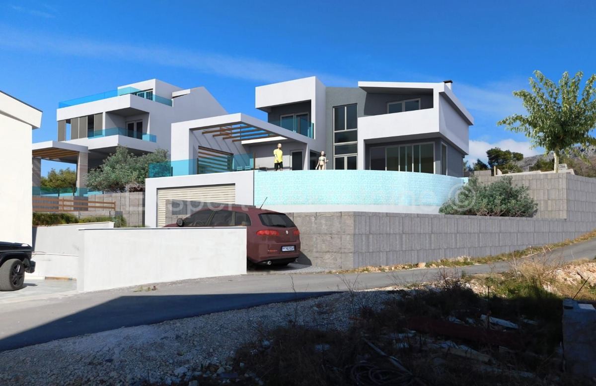 Podstrana, Mutogras, villa di lusso 370 m2 con giardino 392 m2 e piscina