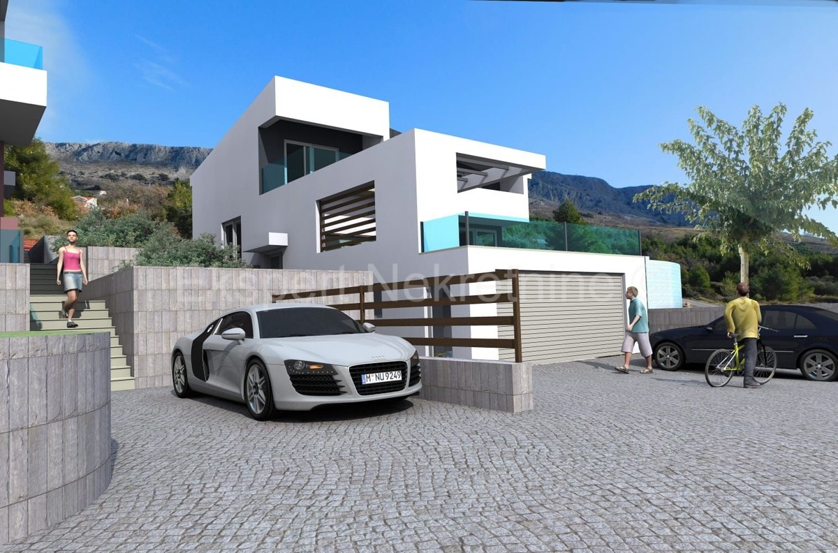 Podstrana, Mutogras, villa di lusso 370 m2 con giardino 392 m2 e piscina