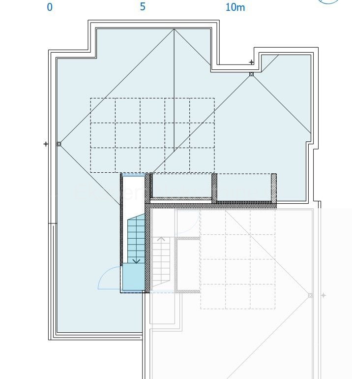 Trogir, Saldun, appartamento con 2 camere da letto 75m2 + terrazza sul tetto 76m2, vista mare, piscina