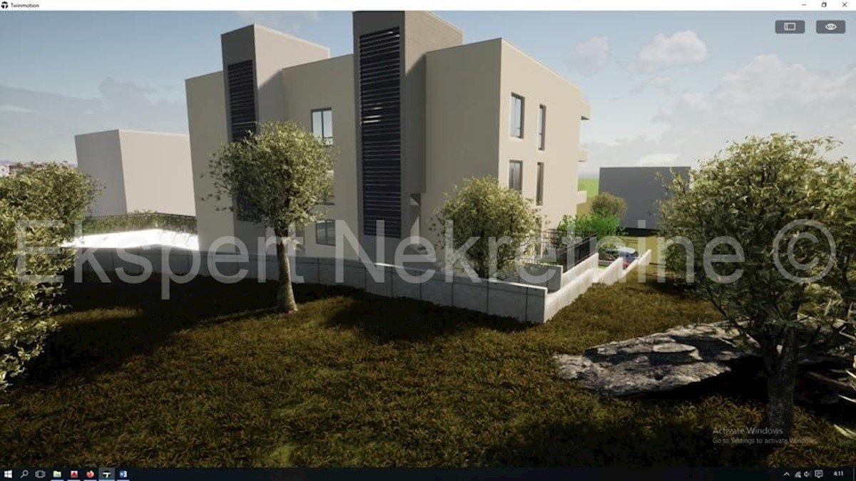 Čiovo, Okrug G., appartamento con 2 camere da letto 76 m2 + terrazza sul tetto 77 m2, piscina, vista