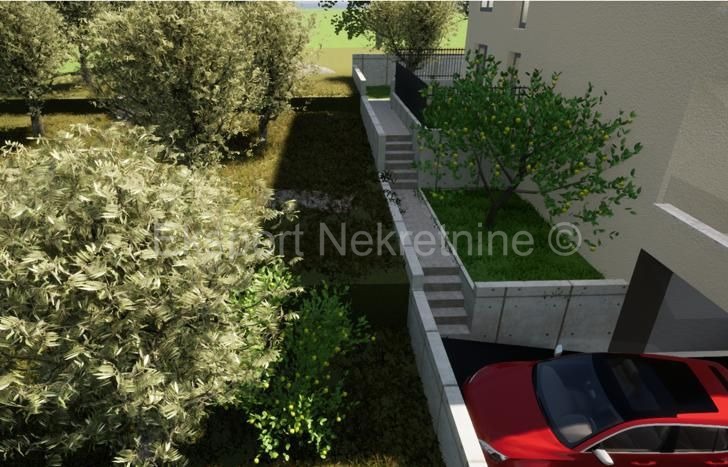 Čiovo, Okrug G., appartamento con 2 camere da letto 76 m2 + terrazza sul tetto 77 m2, piscina, vista