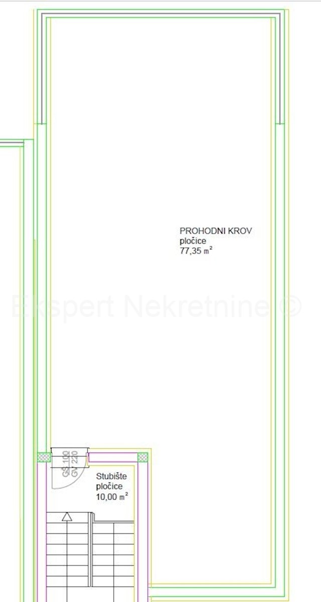 Čiovo, Okrug G., appartamento con 2 camere da letto 76 m2 + terrazza sul tetto 77 m2, piscina, vista